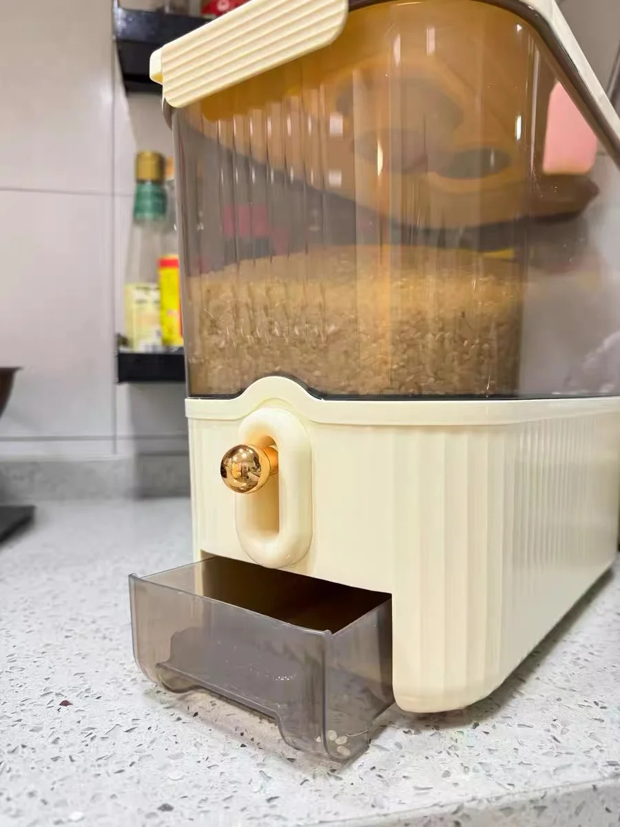 Jeko&Jeko Large Cereal Grain Storage Container with Measuring Cup & Time Scale, BPA-Free