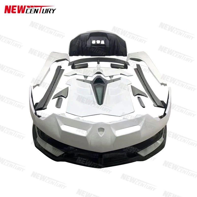 SVJ dry carbon fiber body kit, front and rear bumper, re front and rear bumper, rear tail cover, for Lamborghini lp700, 720, 750