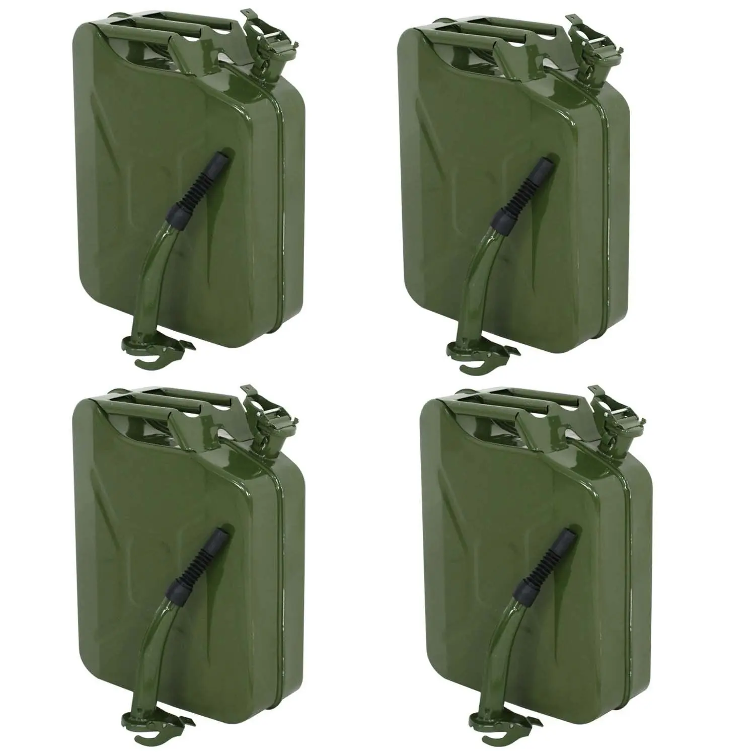 20L Gas Fuel Tank Jerry Can Automotive Steel Green Tank