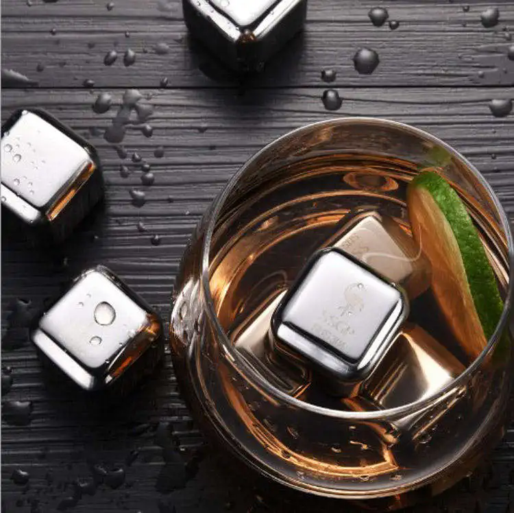 Reusable Chilling Stones 304 Stainless Whiskey Ice Cube Set For Bar Accessories