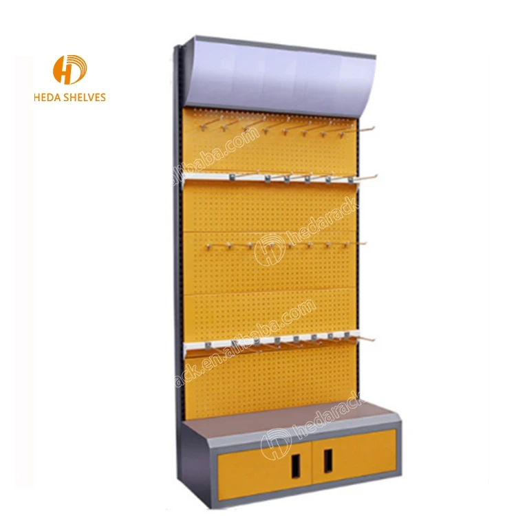 LED lighting display rack with basket for retails store accessories display stand tools