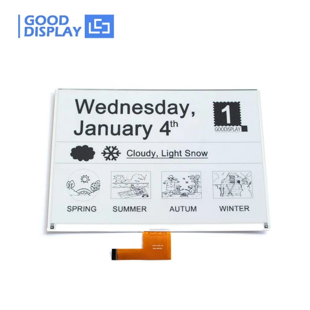 Large size 12 inch electronic paper interface SPI 960x640 E-Ink display