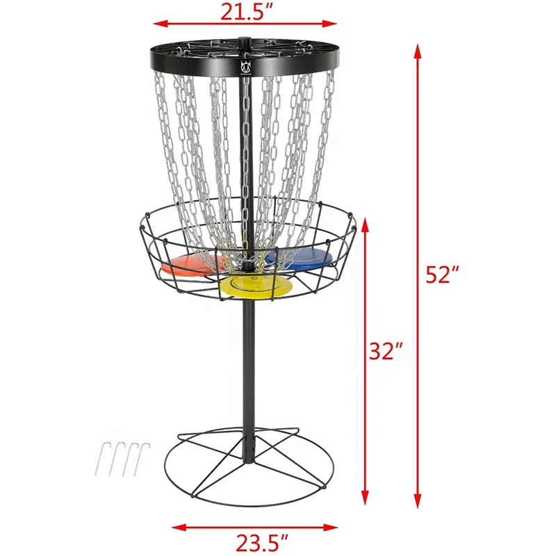 Hot selling outdoor sports game professional Gumei disc golf basket