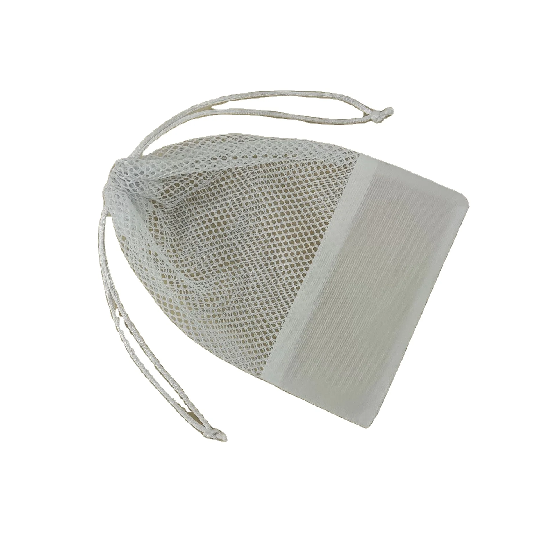 2022 Factory price wholesale white Custom wholesale nylon mesh bags drawstring bags for shoes