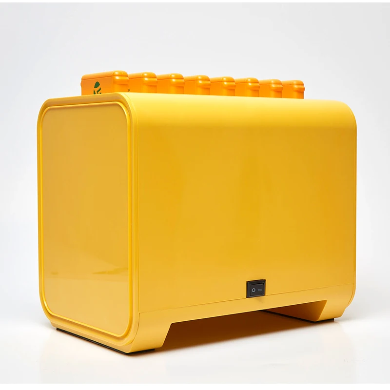  2021 new OEM 5V 2A 5000mAh 10.1inch lcd screen 8slots power bank charger station with 8pcs