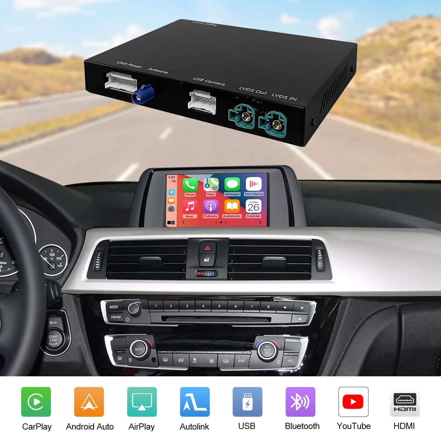 Road Top беспроводной автомобильный обновленный комплект Android декодер для BMW NBT системы 3 4 5 6 7 серии X1 X3 X4 X5 X6 2012-2016 года