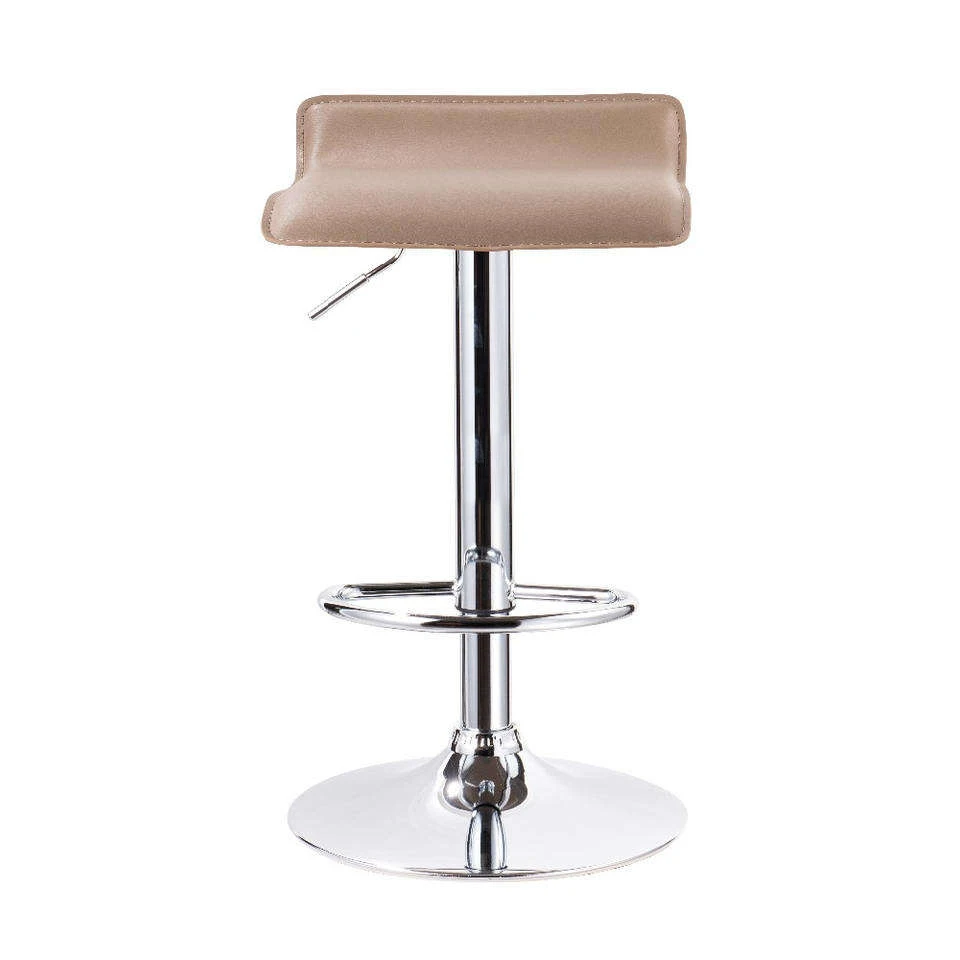 Modern Kitchen Breakfast Faux Leather Bar Stools With PVC Leather CL - 1310