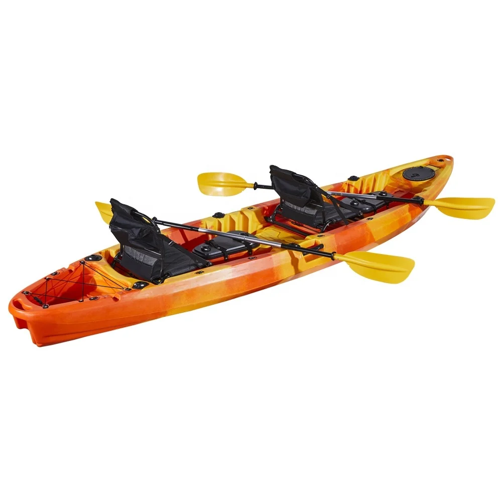 Double Fishing Kayaks with Seats Two Person Canoeing Boat Kayak