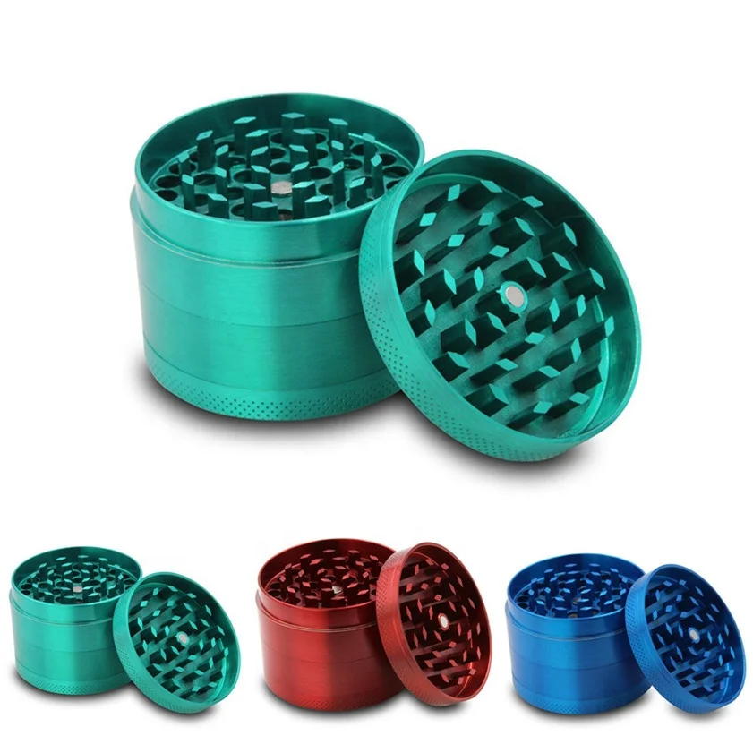 Wholesale Customized 4-layer Aluminum Herb Grinder Herbal Grinders Men Grinder Smoking Accessories