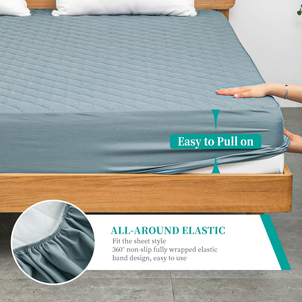 Hot Sales Wholesale Mattress Cover Waterproof Bed Protector Soft Breathable Mattress Protector Pad