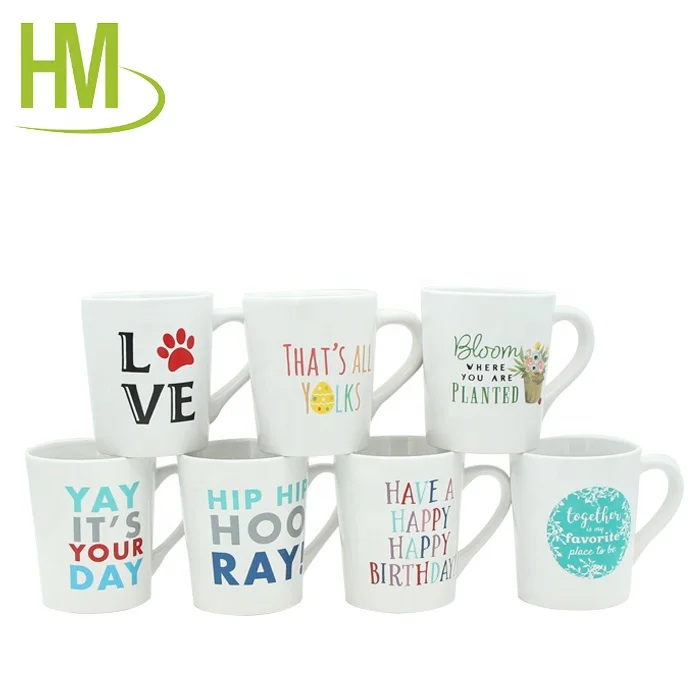 Coffee Traveling Hand grip Custom Logo Ceramic Sublimation jumbo large Mugs