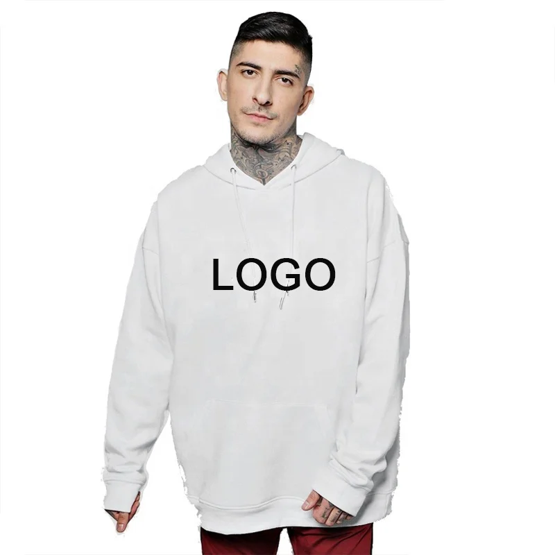 Oversized swag streetwear cotton fleece custom screen printing men relabel oem hoodies