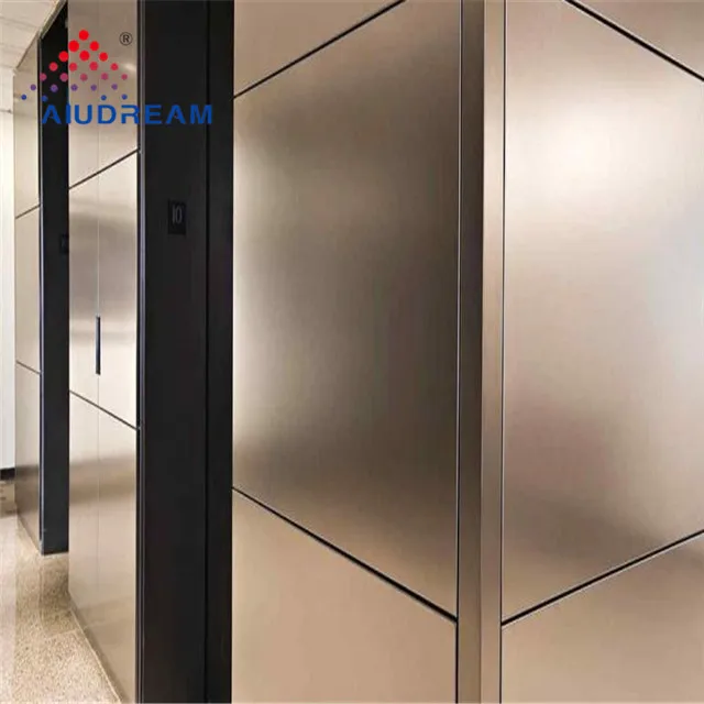 2023 Mirror/Brushed painting color ACP/ACM  cladding wall PE/PVDF-Coated Aluminum Composite Panels