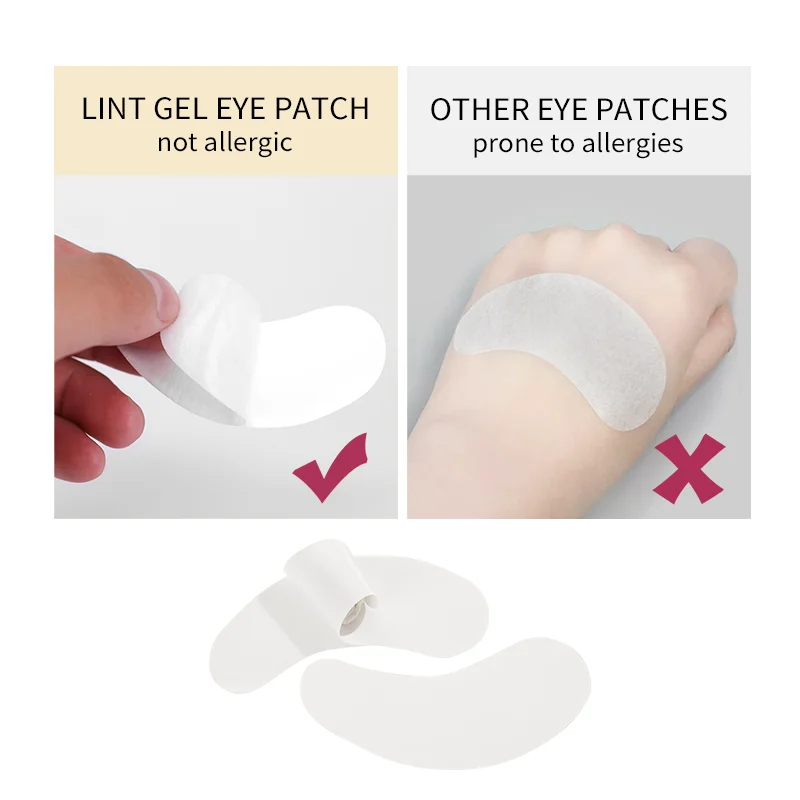 Private Label Lint Free Collagen Eye Patch Under Eye Gel Pads For Eyelash Extensions Grafting Lash Extension