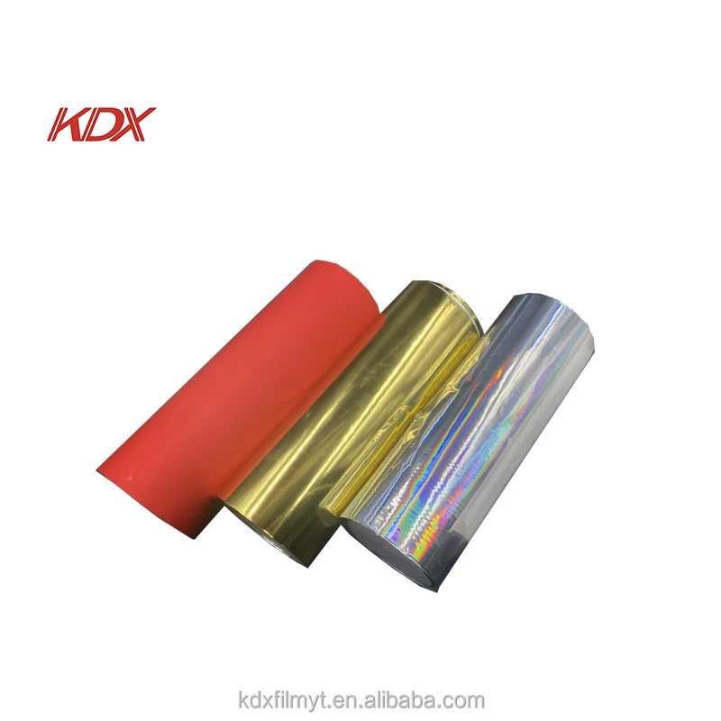 Прямые продажи с фабрики Новый продукт Kdx Bopp ПЭТ голографическая стеклянная пленка для ламинирования в рулоне пленки горячего термического