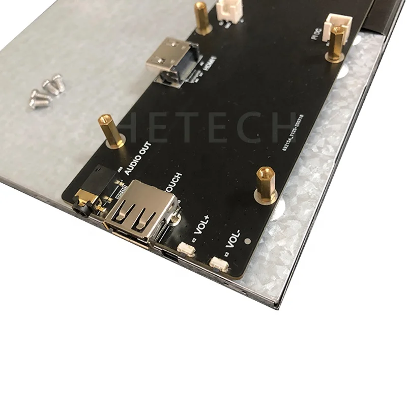 Car Instrument Dashboard Free Viewing Angle 10.1 Inch Touch Screen 1024x600 Dots for Handheld Device, Raspberry Pi Touch LCD