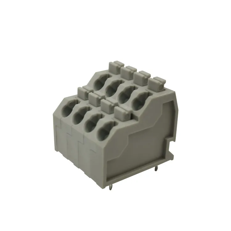 5.0 mm 250T Double Rows Hole Screwless PCB terminal block