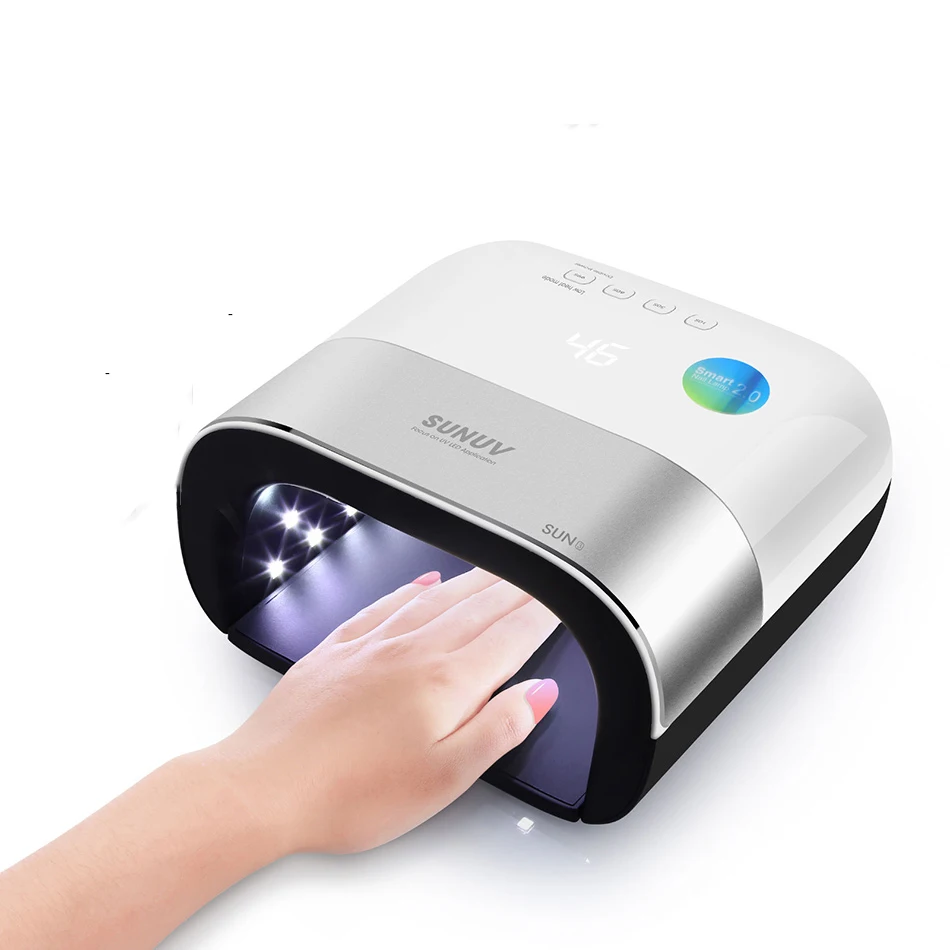 SUN3 48W Smart Nail Art Phototherapy Machine Baking Lamp Fast Dryer UV LED Nail Lamp LCD Display