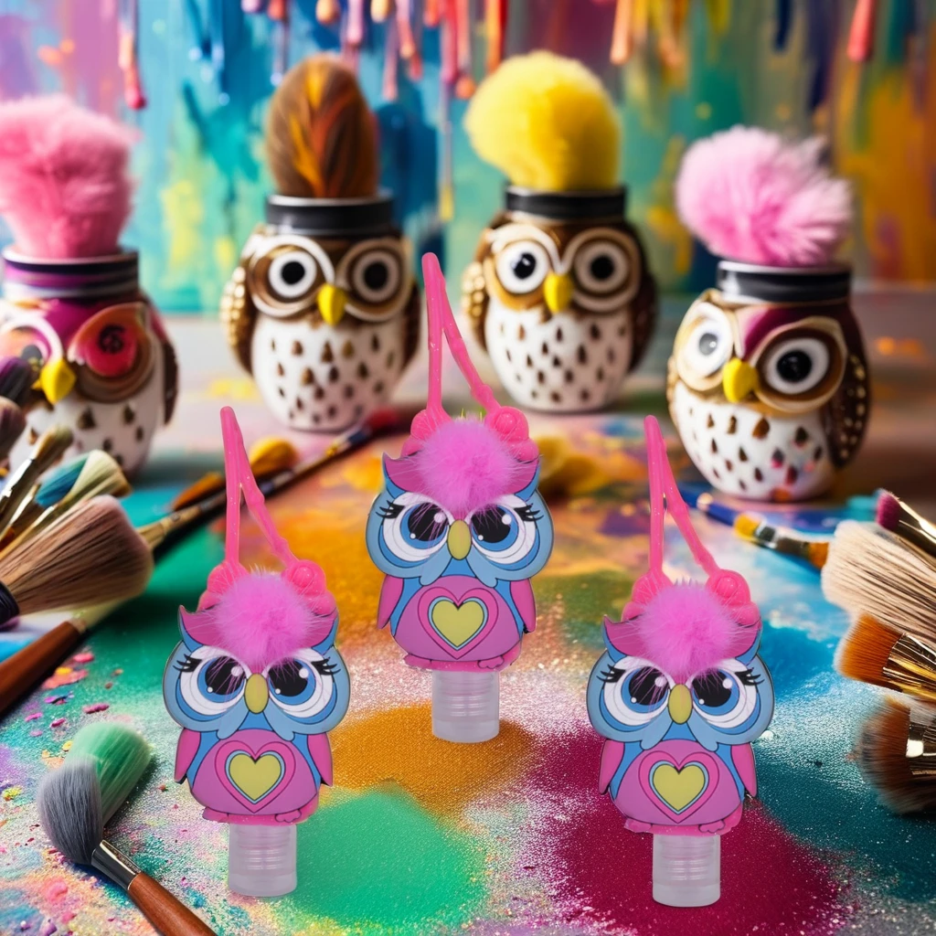 antibacterial gel custom logo 30ml mini  foam liquid  hand sanitizer silicone holder