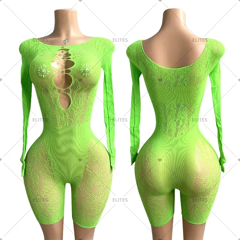 ELITES Manufacturer Low Price With High Quality Popular Mesh Fishnet Wholesale Exotic Dance Outfits