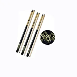 Stainless Steel Joint Maple Wood Billiard Pool Cue Wood Sticks 1/2-Piece