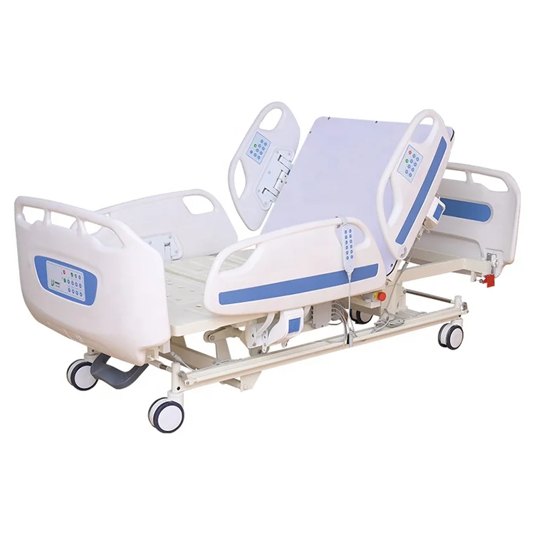Manual Cpr Multi-functions Nursing Medical Ward Nurse Bed 8 Functions Patient Bed Icu Hospital Bed
