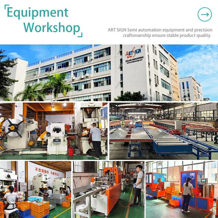 Art Sign Top Selling Rack Modern Designs Structure Solar Mounting Support Pv Brackets Mini Rail PV Metal Roof