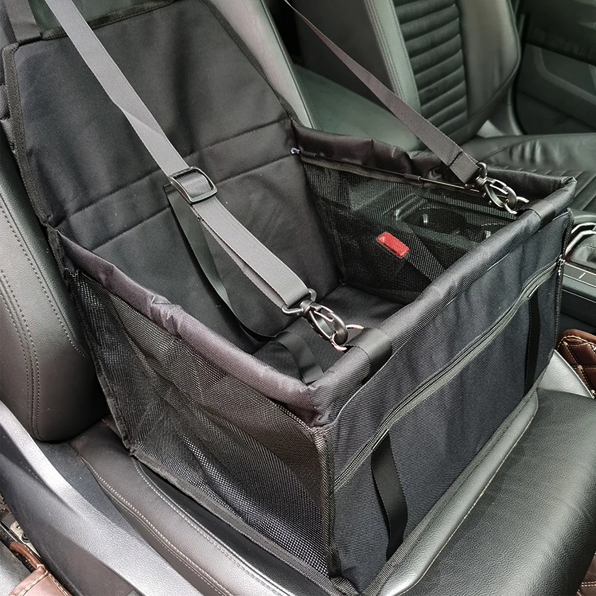 600d Oxford Waterproof Pet Car Seat Cover Customized Foldable Portable Dog Cage