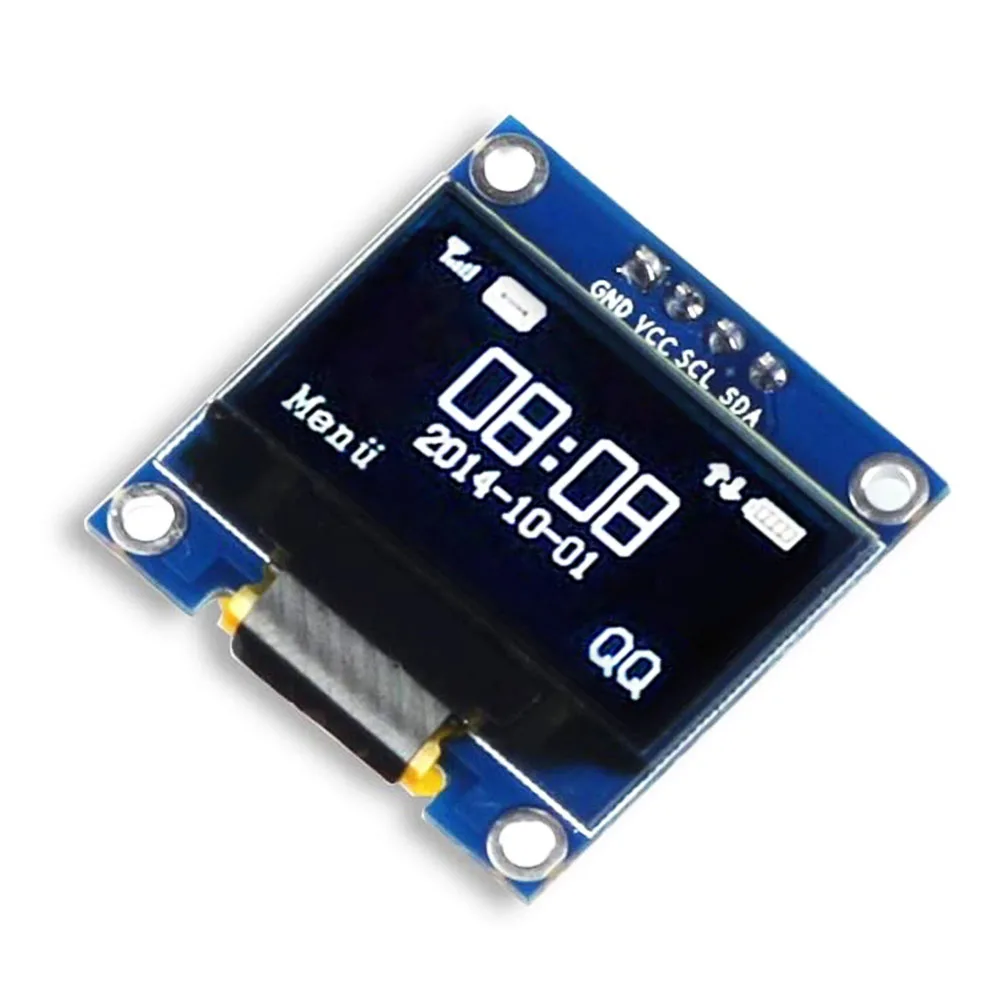 I2C OLED 0,96 дюймов OLED дисплей модуль IIC SSD1306 128 64 ЖК-дисплей с белой с Du pont провод 40-Pin Женский для Arduino