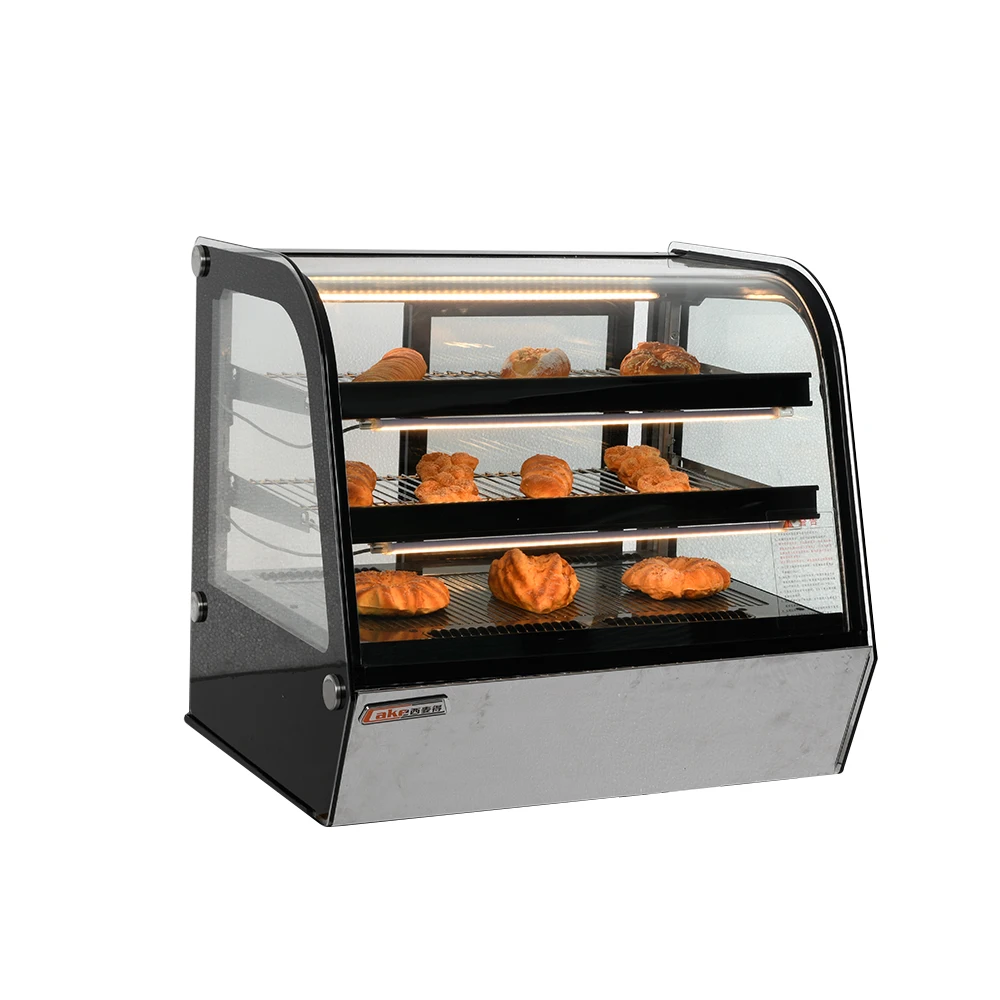 Ximaid Bakery Display Showcase curved bakery Cold Food display Cold air circulation cabinet cake refrigeration With Thermostat