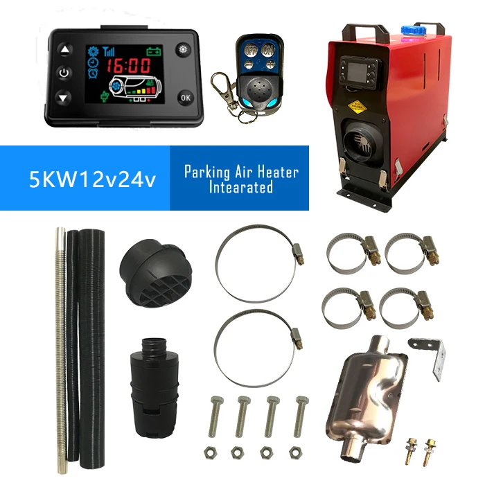 12 Volt 5 KW Air Parking Heater Diesel With Electric Heater Parts