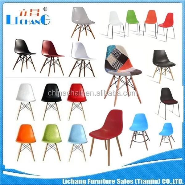 Nordic Style Stackable Outdoor Dining Chair PP Hotel Garden Office Living Room Chair Comfortable Seat Plastic Home Furniture