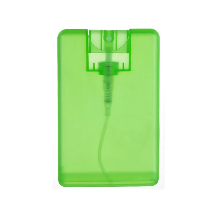 Hot Selling 20Ml Pocket Plastic Credit Card Spray Bottle Colorful Perfume Mist Spray Bottle