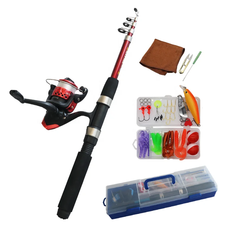 2023 CTO Hot sale vara de pesca children bait fishing rod 1.8 m set Rod And Reel Combo Kit fishing combo for fishing