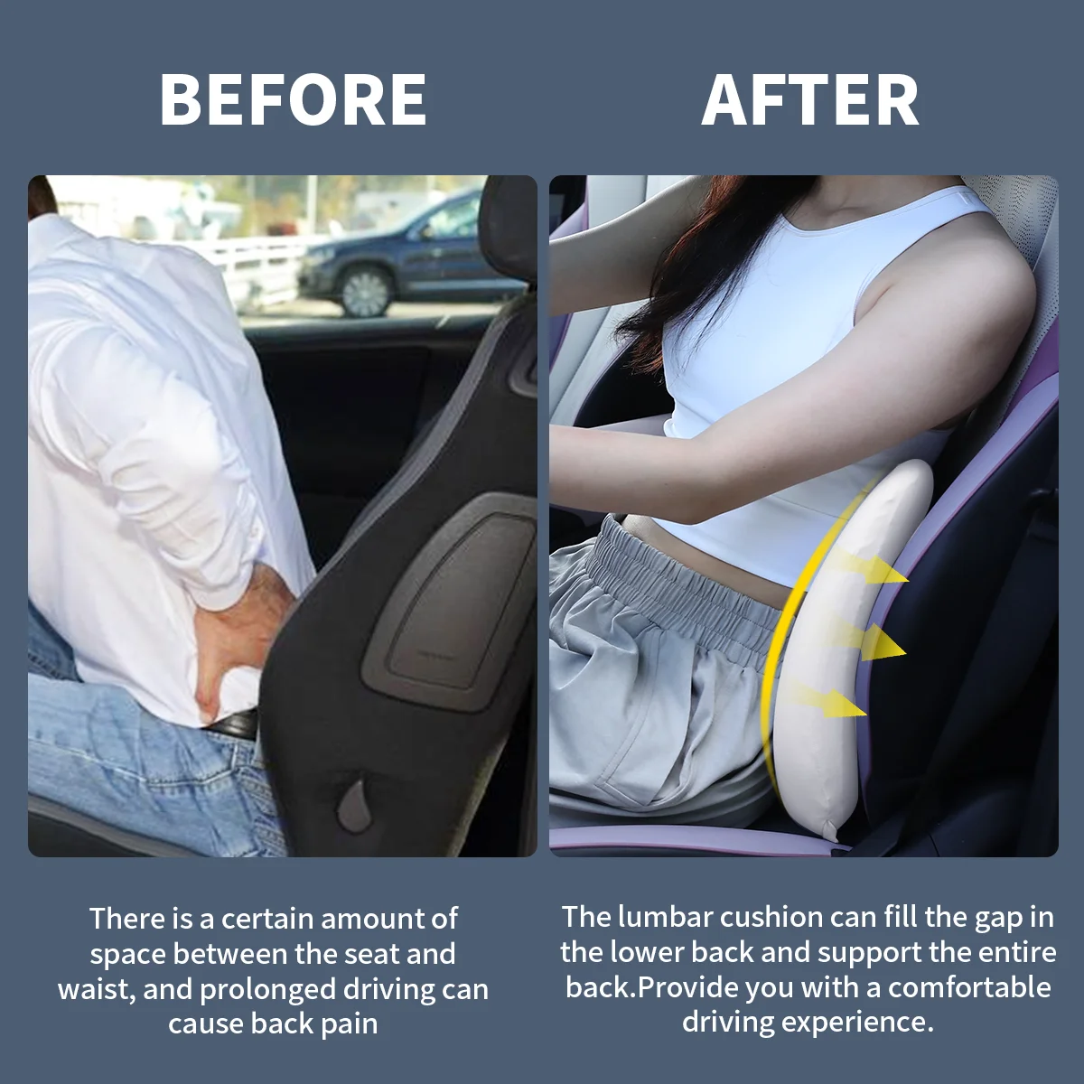 OEM ODM new breathable ergonomic backrest seat headrest sleep cushion ergonomic lumbar support car seat cushion