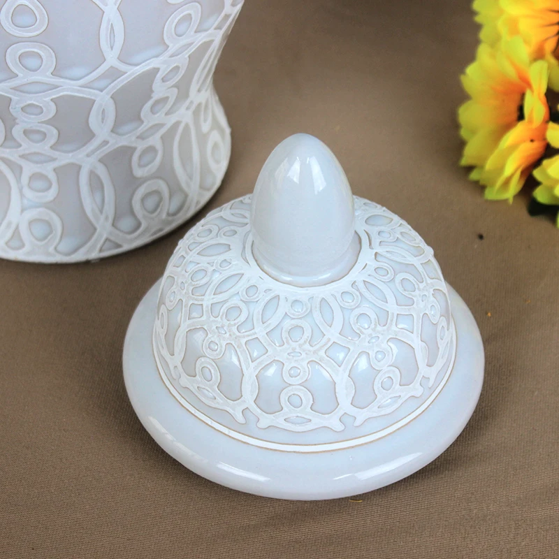 small modern porcelain ginger jar table ginger jars white ceramic ginger jar vase home decor wholesale