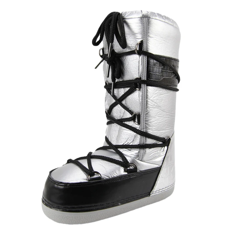 Russia Cold Protection Women Trendy Warm Snow Boots Thick Sole Winter Snow Boots