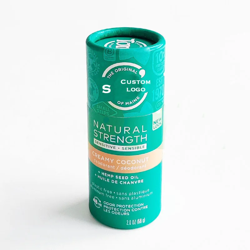 FDA Approved Natural Coconut Oil Underarm Deodorant Stick for Men/Women Eco Friendly Paper Wrapping Scented Antiperspirant