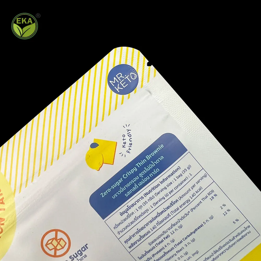 Wholesale Chips Packaging Bags Custom Logo Laminated Plastic Nuts Food Aluminium Foil Banana Chips Potatoes Chips Packing Bag