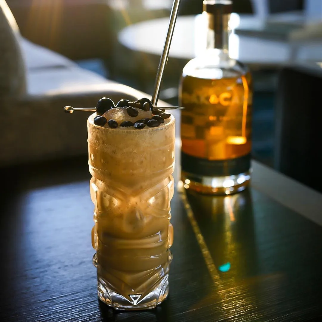 Clear Tiki Glasses Cute Tiki Mugs Cocktails Exotic Tropical Cocktail Beverage Glasses Hawaiian Style tiki cups For Mai Tai