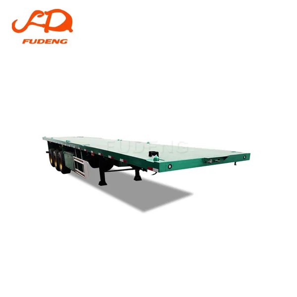 3 axles flatbed container carrier truck trailer for ghana market