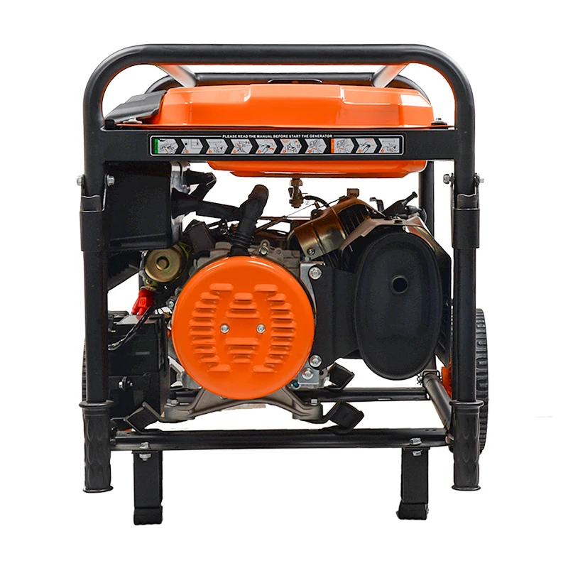 Hwasdan Single Phase Generator 8kva 8kw 8500w mini portable gasoline generator with wheel