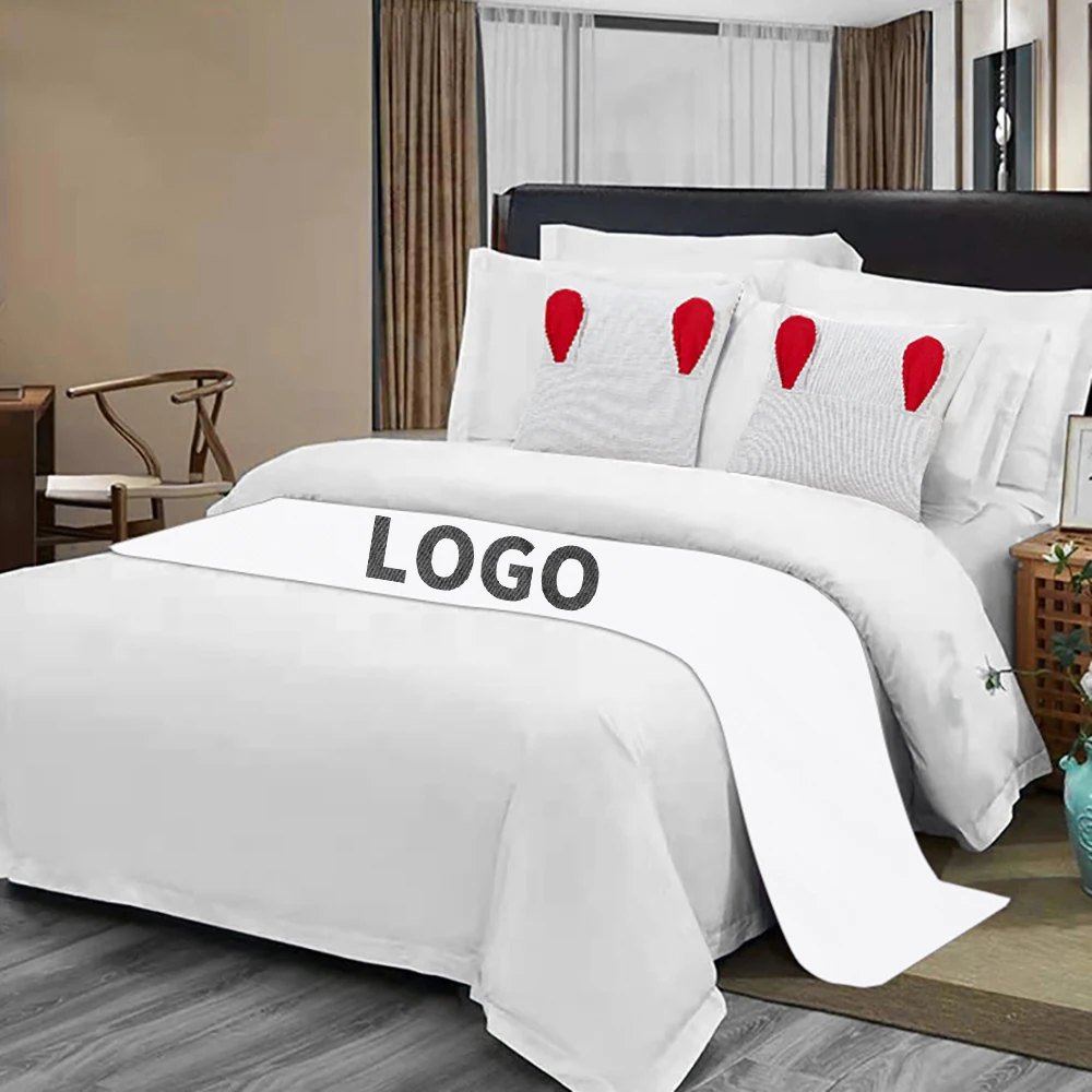 New Guangzhou Gold Edge Classic Queen Size Luxury Bed Runner Cushions Decorative Hotel Bed Runner