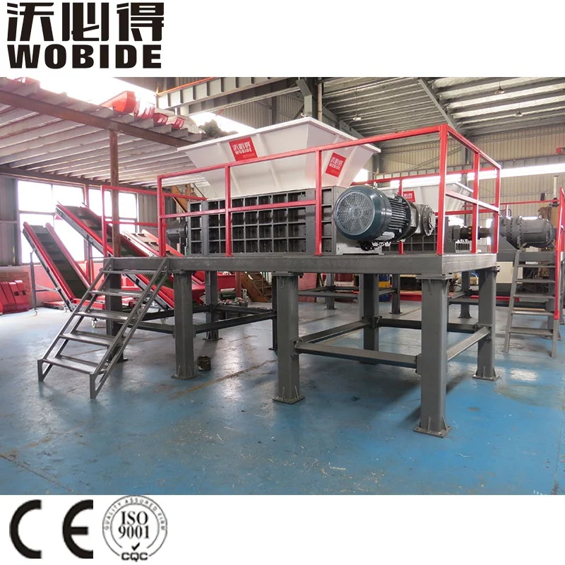 Plastic Bag Scrap Iron Dual Axis Waste Plastic PVC Pipe Waste Plastic Double Shaft Shredder