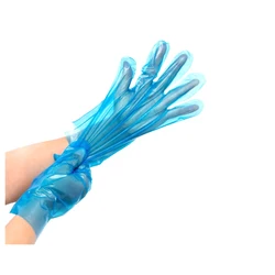 Бесплатный образец для оптовой торговли PE перчатки многоразовые кухонные перчатки одноразовые пластиковые перчатки