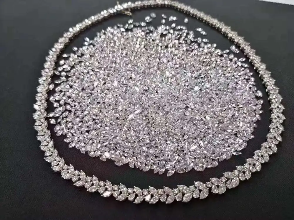 high quality diamond moissanite DEF color VVS marquise white moissanite