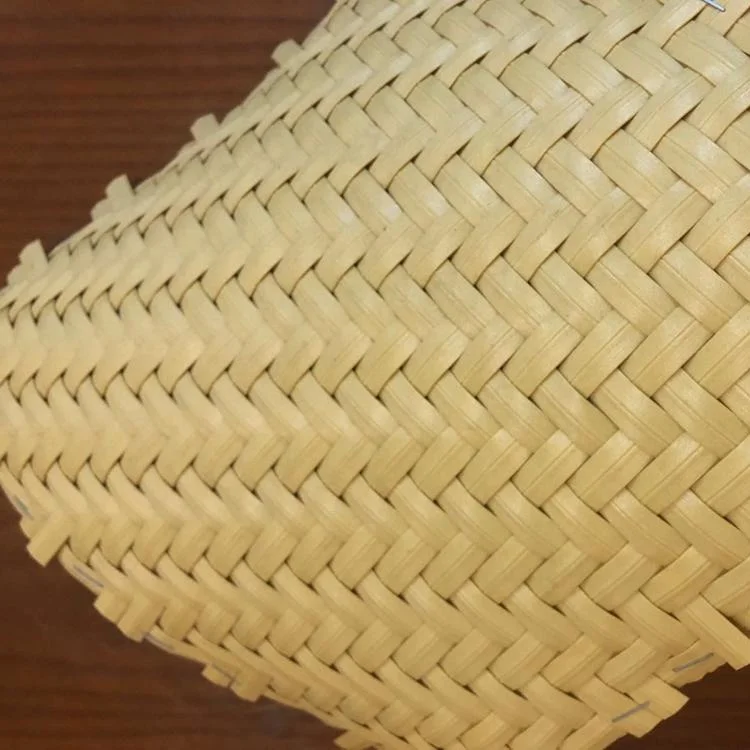 Fireproof plastic bamboo woven mat