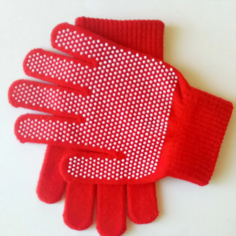 2021 Autumn Winter Women Multi Color Warm ACrylic Gloves Non-slip Cycling Knit Gloves Men Gym Glove Mittens