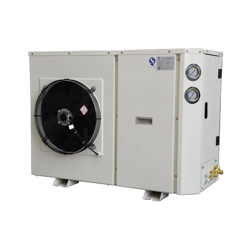 High Temp 4hp Freon Cooling Freezer Outside R134a/R404A Refrigeration Single Phase Coldroom Compressor Condensing Unit Price