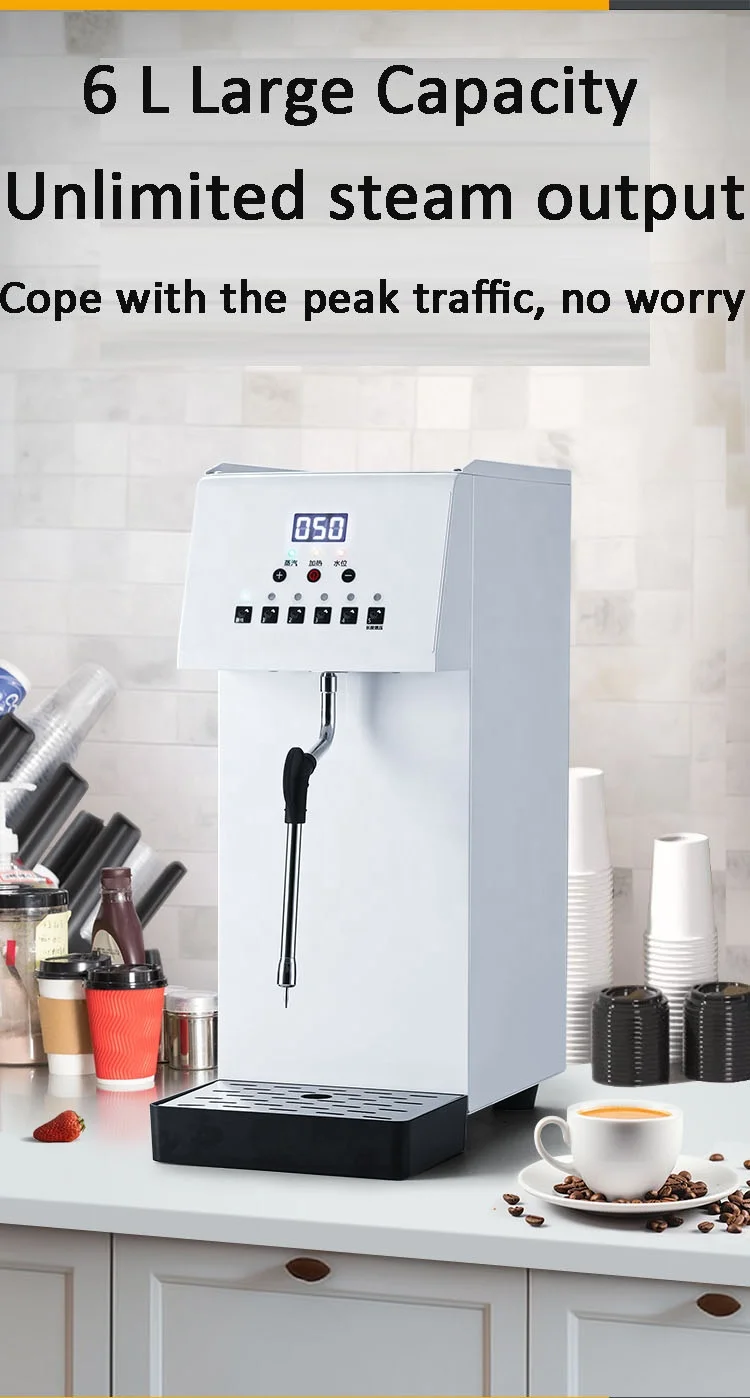 Stainless Steel Milk Bubble Steamer Professional 5L Boiler Mini Milk Frother Commercial Milk Foamer For Coffee Shop Equipment